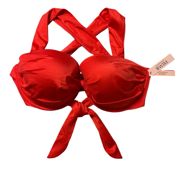 NWT Victoria’s Secret Twist Front Balconette Swim Top 36DDD - Picture 4 of 6